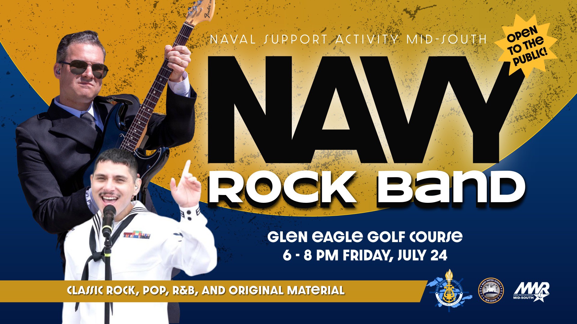 Navy Rock Band Outdoor Concert